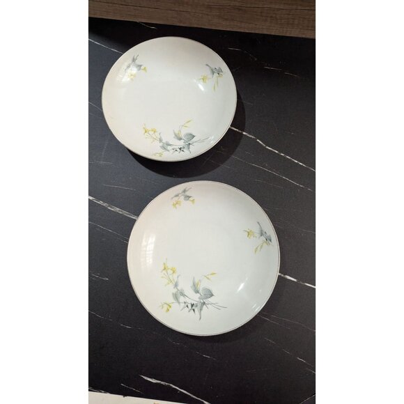 vtg Royal Tettau Spring Bouquet Soup Bowls Set Of 2 Floral Porcelain Dishware - Picture 12 of 13